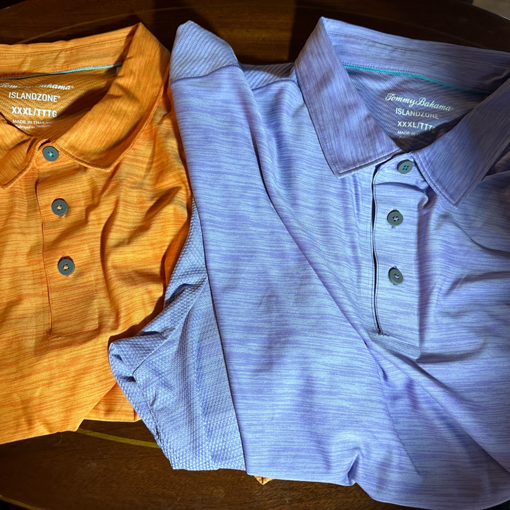 Tommy Bahama lot of 2 Islandzone polo shirts size XXXL